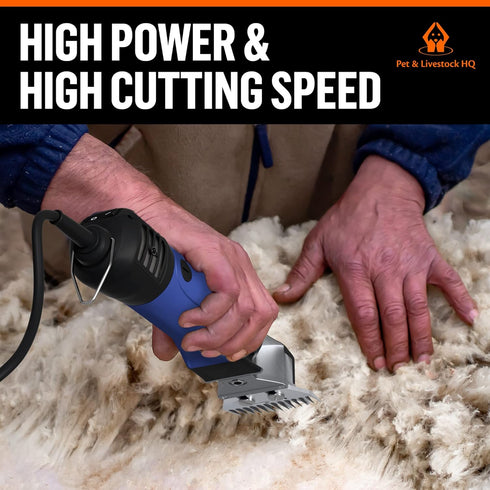 6 Sheep Shears Heavy Duty with Adjustable Speeds - Professional Electric Clippers Farm Livestock - Shearing Machine
