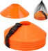 Soccer Cones for Drills with Mesh Bag & Strap - Flexible, Heavy-Duty Sports Cones for Soccer Practice, Basketball,