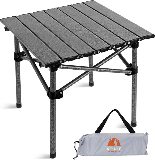 Opliy Portable Folding Camping Table for 1-2 Persons, Lightweight Collapsible Table with Carry Bag for BBQs, Hiking,