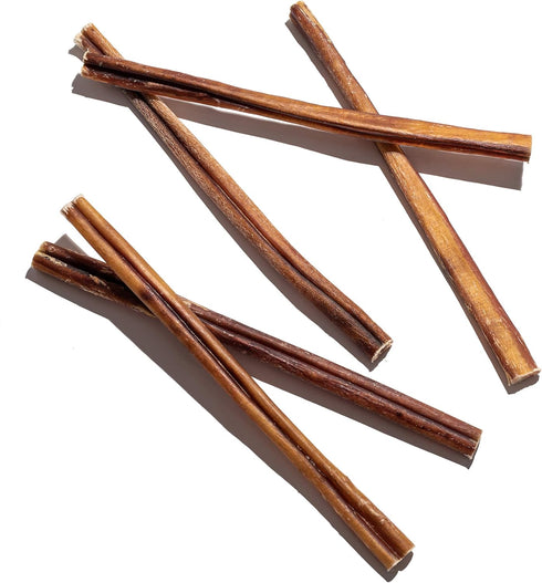 Jack&Pup 12 Inch Bully Sticks for Large Dogs | Thick Odor Free (3 Pack) Long Lasting Bully Sticks