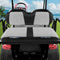 MOSNAI Golf Cart Rear Seat Covers for EZGO, Club Car, Yamaha, Breathable Polyester Mesh and Leather