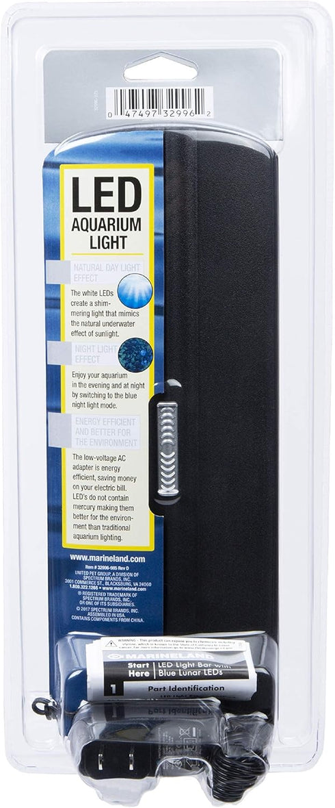 Marineland 32996 LED Light, Natural Shimmering Light for Aquariums, Glass