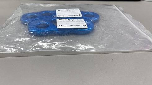 NewDoar 40KN Paw Rigging Plate with 4/5 Holes for Rock Climbing Gear, 8 Holes, Blue