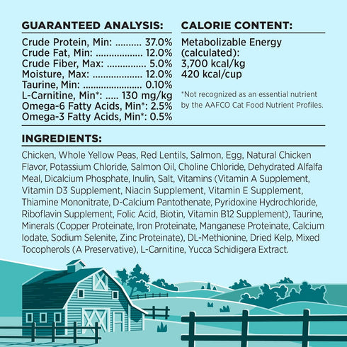 BIXBI Liberty Dry Food Indoor Cat Health Chicken & Salmon Recipe, 3lb