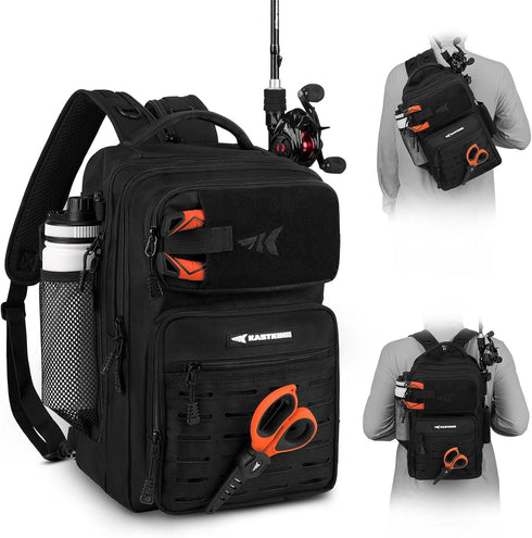 KastKing BlowBak Tactical Fishing Sling Tackle Storage Bag, Lightweight Sling Fishing Backpack