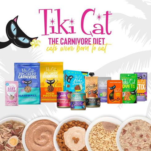 5.5 oz. (8 Count) Tiki Cat After Dark Soft Pate Wet Cat Food, Beef & Beef Liver Recipe, Can
