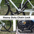 Titanker Heavy Duty Motorcycle Chain Lock with 2 Keys, 14mm Thick U Lock for Bicycles