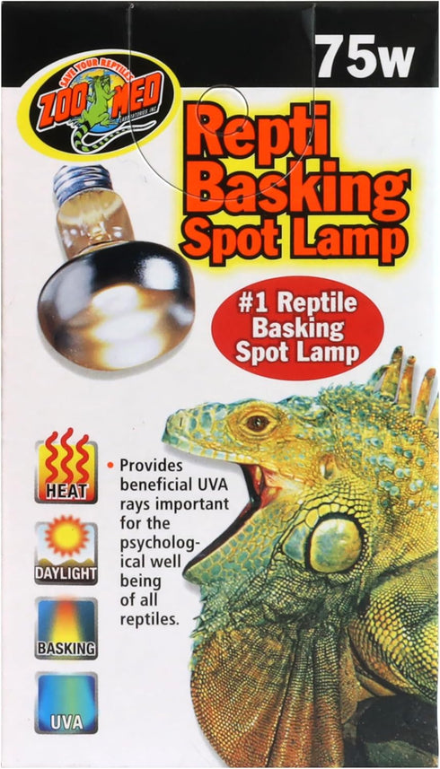 Zoo Med 75 Watt Repti Basking Spot Lamps, 2 Pack