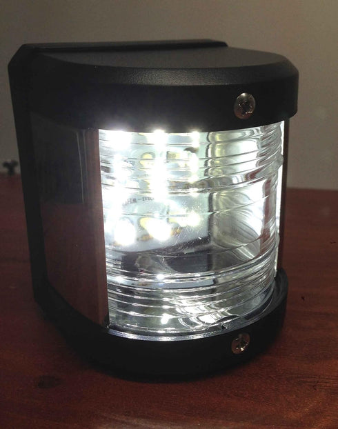 12M IP:66 2NM Pactrade Marine Boat Pontoon LED Navigation Light Black ABS Plastic Housing Boats Up to Waterproof