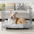 Vonabem Large Dog Bed Crate Pad, 36 inch Washable Pet Bed for Large Medium Small Dogs, Deluxe Plush Anti-Slip Mat, Grey