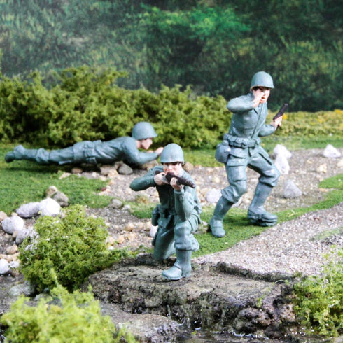 6 Commander, 3+ Safari Ltd. Army Men Designer TOOB - Figurines: Prone, Kneeling, Standing Infantry, Staff Sergeant