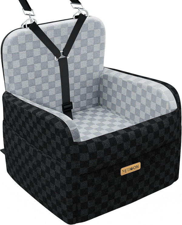 PETICON Waterproof Dog Car Seat for Small Medium Dogs, 6in Memory Foam