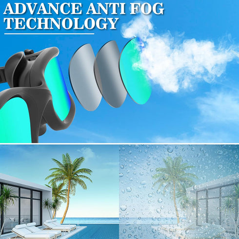 WIN.MAX Polarized Swimming Goggles Anti Fog Anti UV Clear Vision for Men Women Adults Teenagers