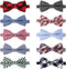 Segarty 10 PCS Puppy Bow Ties, Dog Bowtie Collar Bulk for Holiday Cat Grooming, Cute Plaid Pattern