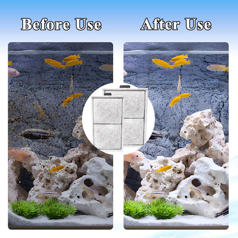 16 Pack PF-S Filter Cartridges for TOP FIN PF10 Power Filters - Zeolite Replacement Aquarium Refill