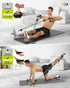 Upgraded Pilates Bar Kit with Resistance Bands for Home Gym, Heavy-Duty Stainless Steel Yoga Stick