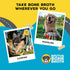 Brutus Bone Broth for Dogs - Bone Broth Powder with Chondroitin Glucosamine & Turmeric, 10 Stick (Beef) for Picky Eaters