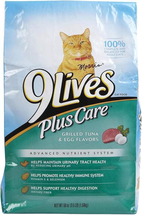 9Lives Plus Care, Tuna & Egg, 3.5 Lb