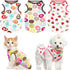 PETCARE 3 Pack Premium Small Dog Shirts, 95% Cotton, Soft Cute Outfits for Small Dogs, Cats, and Puppies