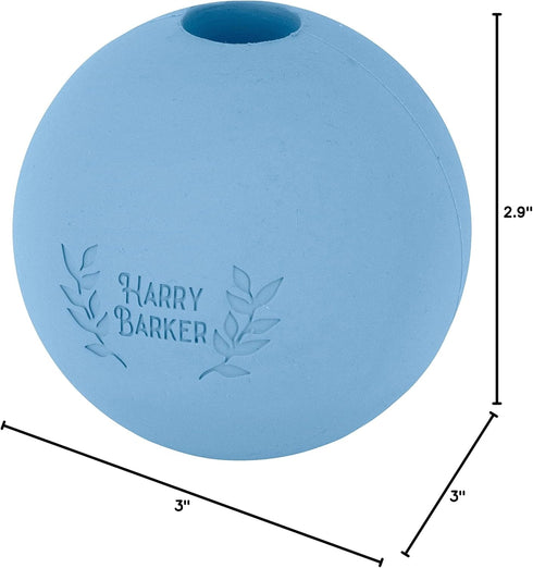 Harry Barker Rubber Balls and Chew Stick, 3" Rubber Balls, 4 Pack for Dogs