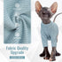 DENTRUN Sphynx Hairless Cats Shirt, Pullover Kitten T-Shirts, Breathable Turtleneck Sweater for Adorable Cats
