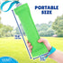 YES4QUALITY Durable Dog Bite Tug Toy (11.8"x3.5"), Green Pull Toy with Blue Handles for Small Medium Dogs