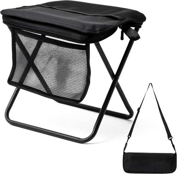GQIRIL Pocket Chair Folding for Adult - Foldable Handbag Camping Stool for Travel