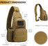 Pack Backpack Daypack Protector Plus Tactical Sling Bag Military MOLLE Crossbody Chest Shoulder with Water Bottle