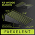 Squat Wedge Block Pair, Anti-Slip Slant Board for Squats, 17° Incline, Includes Backpack