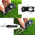Golf Accessories Set: Metal Divot Repair Tool with Ball Marker, Club Groove Cleaner Brush (3 in 1 Pack)