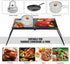 REDCAMP Heavy Duty Folding Campfire Grill, Portable Cooking Racks and Griddle for Versatile Outdoor Campfire Cooking