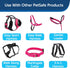 PetSafe Nylon Dog Leash - Strong, Durable Traditional Style with Easy Bolt Snap (3/4 in. x 3 ft., Raspberry Pink)