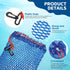 Honoson 6 Pcs Crab Trap Bait Bags with Locker Portable Fish Trap Outdoor Sports Style Crab Snare Mesh Bait Traps Shrimp