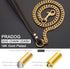 Chain Dog Leash, Metal Chew Proof 12MM Pet Leash with Leather Padded Handle for Large Medium Small Dogs (3ft Total