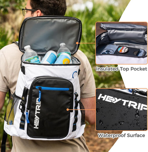 Heytrip Backpack Cooler, Insulated Waterproof Bag for 36/54 Cans, 20 Hours Cold Retention for Camping