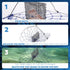 110' Castable Crab Traps with Orange Crab Rope and Stainless Steel Bait Pin