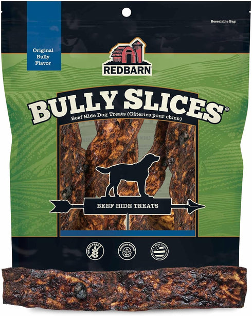 Redbarn Pet Products All-Natural Rawhide Bully Slices - Bully Stick Flavor -