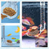 Aquarium Fish Shrimp Feeding Dish Set with Clear Feeder Tube, Cleaning Brush, and Measuring Spoon