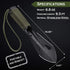 iunio Portable Hiking Trowel, Multitool Shovel with Carrying Pouch for Camping, Backpacking, Gardening, Outdoor