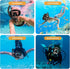 Snorkel Set for Adults, Anti-Leak and Anti-Fog Gear, Tempered Glass Lens, Dry Top Snorkel Kit with Carry Bag