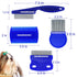 Flea Comb 4Pcs with High Strength Teeth, Pet Dog Cat Grooming Comb Set for Tear Stain Remover