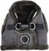Puppia Terry Vest Dog Harness, Step-in Winter Suede Warm No Choke No Pull Training for Small and Medium Dogs, GREY, XL