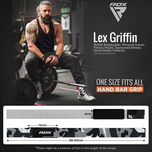 RDX Lifting Wrist Straps for Weightlifting, 5MM Neoprene Padded Anti Slip Hand Bar Support Grips for Strength Training