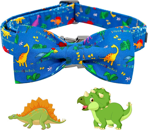 Elegant Little Tail Dog Collar - Soft Adjustable Bow Collar for Small Medium Large Dogs