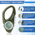 Portable Digital Altimeter Compass with Weather Forecast, Multi-Function Barometer for Hiking, Camping, RVs, Outdoor