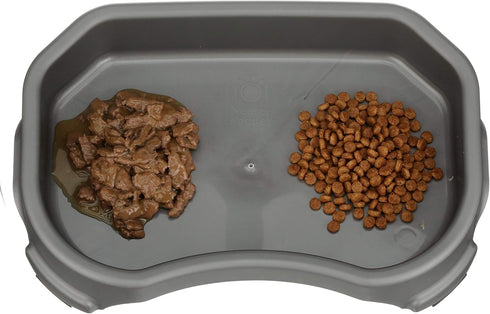 Neater Pet Brands Big Bowl, Extra Large Bowl for Cats or Small Dogs, 8 Cups Capacity, Gunmetal Grey