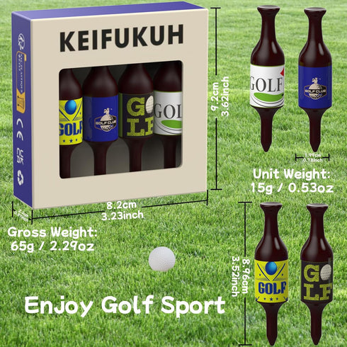 Funny Golf Tees for Men - Unique Birthday Gifts for Dad, Golfers Accessories, Christmas Stocking Stuffers
