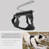TUG Grab Dog Harness with Integrated Traffic Leash, Magnetically Attached for Quick Control, Medium/Black