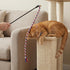 Xthrotsenk 3Pcs Cat Teaser Wand Cat Rope Toy Colorful Cats Rope Toy Interactive Kitten String Wands Ropes Toys