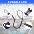 PWC Jet Ski Bumpers - Boat Fenders with 2 Elastic Cords, 2 Pack Docking Accessories, 14 x 6 x 3.2 inch